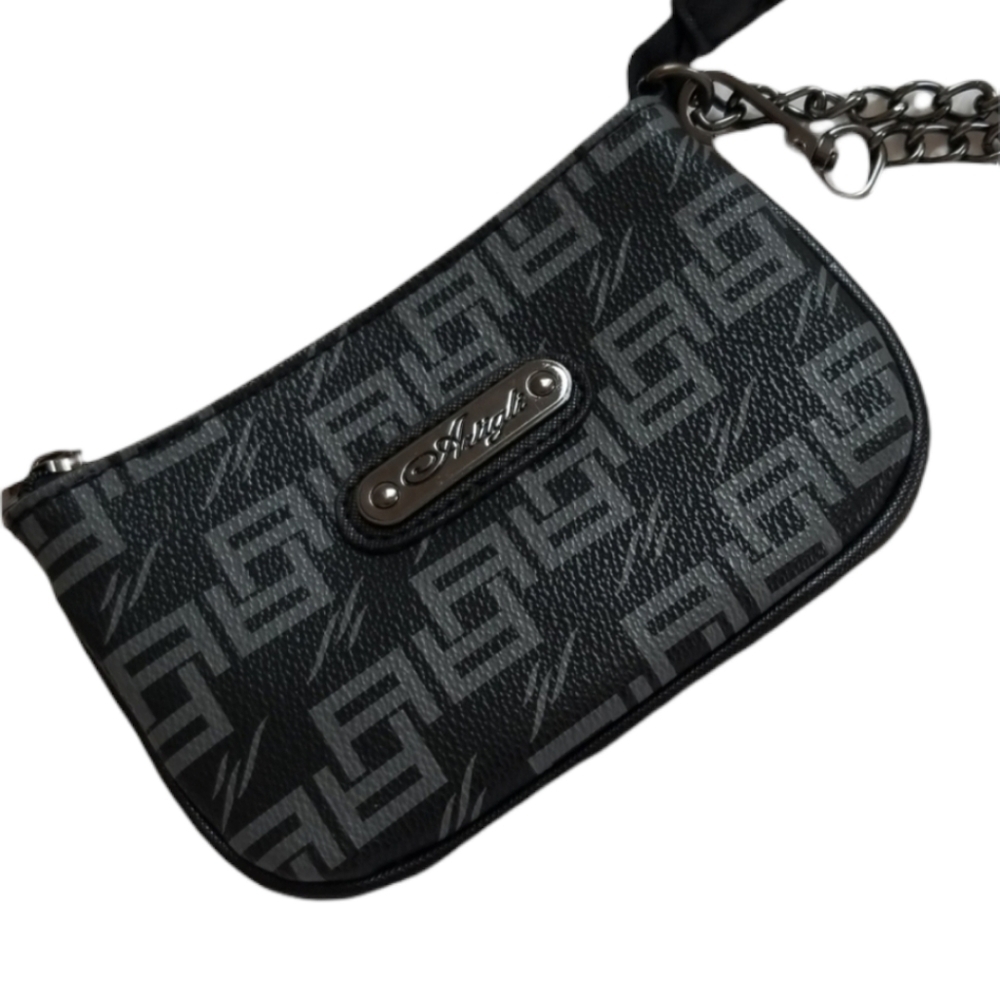 Artigli black gray Wristlet with chain